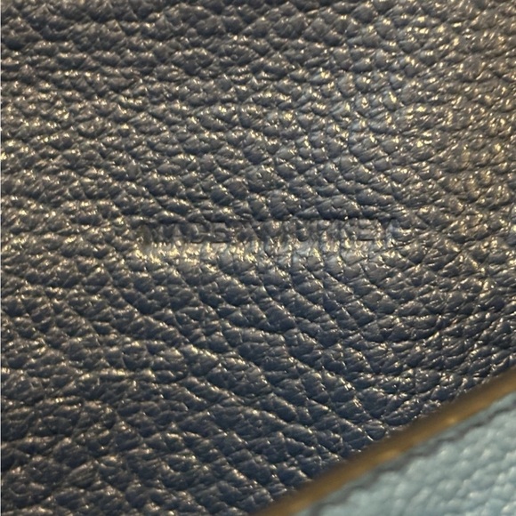 Miu Miu Navy Blue Bicolor Long Flap Wallet - Picture 9 of 10